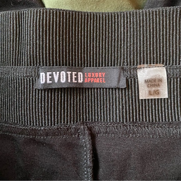 Devoted leggings. Black, full length. Large. Wide elastic waistband. - Picture 8 of 10